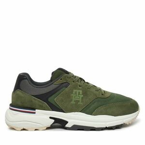 Sportcipők Tommy Hilfiger M Runner X Ventile Mix FM0FM05062 Zöld kép