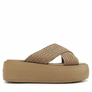 Papucs Calvin Klein Bubble Slide-Woven HW0HW01468 Barna kép