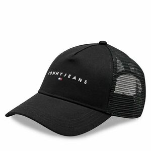 Baseball sapka Tommy Jeans Tjm Linear Logo Trucker Cap AM0AM12424 Fekete kép