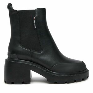 Bokacsizma Tommy Jeans Tjw Mid Heel Chelsea Boot EN0EN02681 Fekete kép