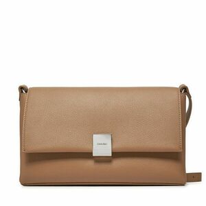 Táska Calvin Klein Ck Plaque Medium Shoulder Bag K60K612783 Barna kép