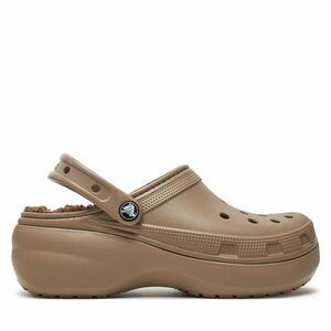 Papucs Crocs Classic Platform Lined Clog W 207938 Barna kép