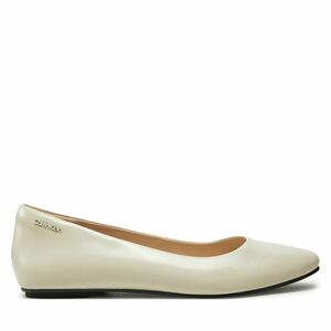 Balerina Calvin Klein Round Ballerina HW0HW02449 Ekru kép