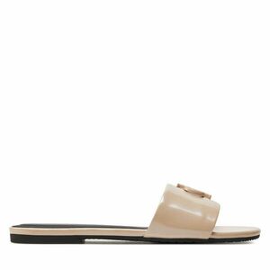 Papucs Calvin Klein Jeans Flat Sandal Slide Mg Met YW0YW01348 Bézs kép