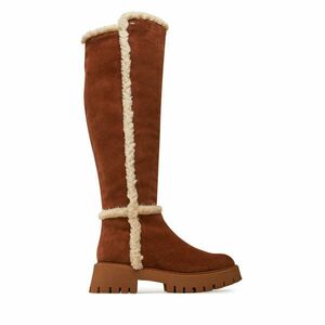 Csizma MICHAEL Michael Kors Asher Suede and Faux Shearling Boot 40F4ASFB6S Barna kép