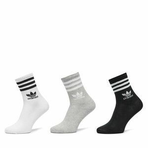 3 pár uniszex hosszú szárú zokni adidas Mid Cut Crew IL5023 Színes kép