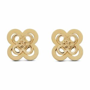 Fülbevaló Tory Burch Kira Clover Stacked Stud 153719 Arany kép