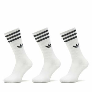 3 pár uniszex hosszú szárú zokni adidas Solid Crew IJ0734 Fehér kép