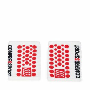 Csuklópánt Compressport Sweatbands 3D.Dots WSTV2 Fehér kép