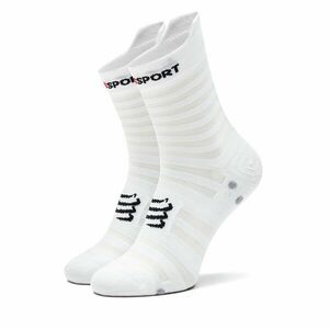 Unisex Magasszárú Zokni Compressport Pro Racing Socks V4.0 Ultralight Run High XU00050B Fehér kép