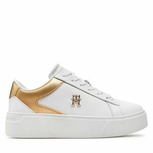 Sportcipők Tommy Hilfiger Th Platform Court Sneaker Gld FW0FW08073 Fehér kép