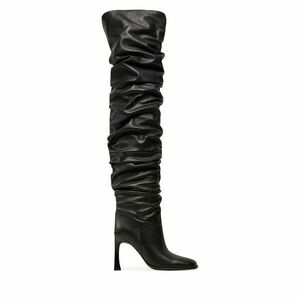 Combcsizma MICHAEL Michael Kors Kelsea Leather Slouchy Boot 40F4KLHB5L Fekete kép