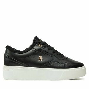 Sportcipők Tommy Hilfiger Essential Platform Sneaker Fur FW0FW08349 Fekete kép