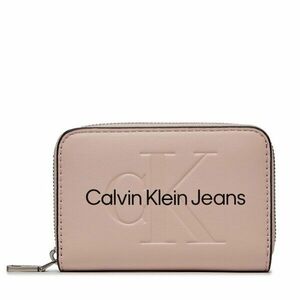 Nagy női pénztárca Calvin Klein Jeans Sculpted Med Zip Around Mono K60K607229 Rózsaszín kép