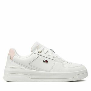 Sportcipők Tommy Hilfiger Flag Basket Sneaker FW0FW08081 Ekru kép