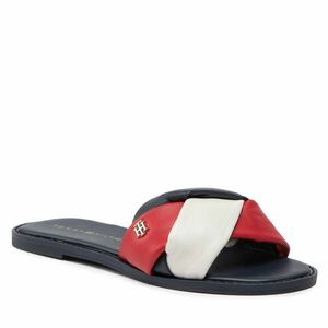 Papucs Tommy Hilfiger Feminine Weave Flat Sandal FW0FW06669 Fekete kép