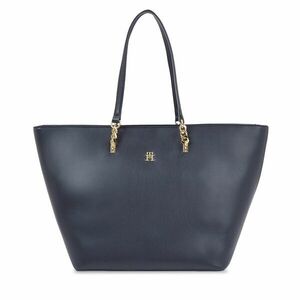 Táska Tommy Hilfiger Th Refined Tote AW0AW16112 Sötétkék kép