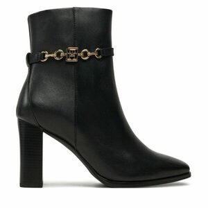 Bokacsizma Tommy Hilfiger Th Chain High Heel Bootie FW0FW08241 Fekete kép