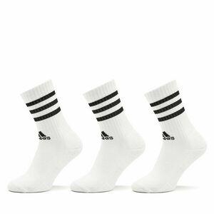 Unisex Magasszárú Zokni adidas 3-Stripes Cushioned Crew Socks 3 Pairs HT3458 Fehér kép