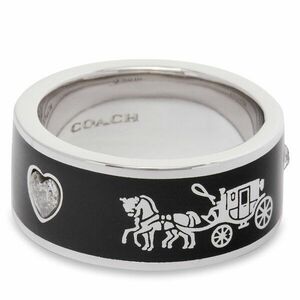 Gyűrű Coach Enamel Horse & Carriage Band Ring 37479034RHO003 Ezüst kép