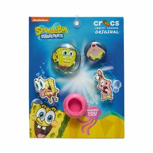 Cipő dekoráció Crocs Jibbitz Spongebob Bubble 5 Pck Színes kép