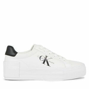 Sportcipők Calvin Klein Jeans Bold Vulc Flatform Laceup Lth Wn YW0YW00821 Fehér kép