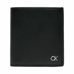 Kisméretű férfi pénztárca Calvin Klein Metal Ck Trifold 6Cc W/Coin K50K512290 Fekete kép