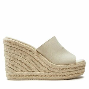 Espadrilles Calvin Klein Jeans Slide Wedge Rope Sandal Ml Btw YW0YW01356 Ekru kép