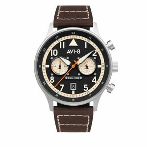 Karóra AVI-8 Hawker Hurricane Carey Dual Time AV-4088-01 Barna kép