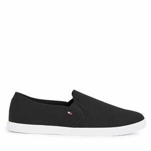 Teniszcipő Tommy Hilfiger Canvas Slip-On Sneaker FW0FW07806 Fekete kép