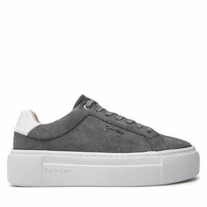 Sportcipők Calvin Klein Flatform Cup Lace Up W/Ml HW0HW02282 Szürke kép