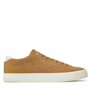 Teniszcipő Tommy Hilfiger Th Hi Vulc Low Summer Cvs FM0FM05056 Khaki kép