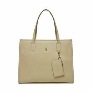 Táska Tommy Hilfiger Th City Tote AW0AW15690 Bézs kép