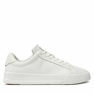 Sportcipők Tommy Hilfiger Th Court Best Leather FM0FM05120 Ekru kép