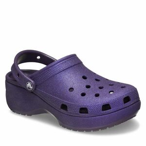 Papucs Crocs Classic Platform Glitter Clog W 207242 Lila kép