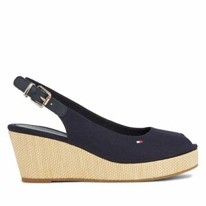 Espadrilles Tommy Hilfiger Iconic Elba Sling Back Wedge FW0FW04788 Sötétkék kép