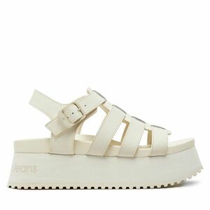 Szandál Calvin Klein Jeans Platform Buckle Rubber Mg Mtl YW0YW01513 Ekru kép