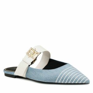 Papucs Tommy Hilfiger Th Pointy Feminine Mule Logo FW0FW07129 Kék kép