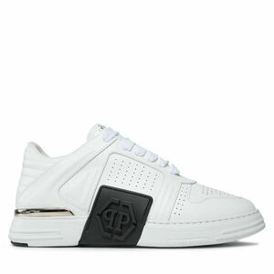 Sportcipők PHILIPP PLEIN Leather Lo-Top Sneakers AACS MSC3843 PLE075N Fehér kép