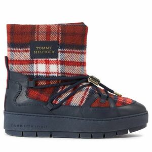 Hótaposó Tommy Hilfiger Tartan Snowboot FW0FW07612 Kék kép