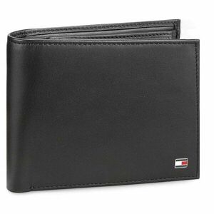 Nagyméretű férfi pénztárca Tommy Hilfiger Eton Cc Flap And Coin Pocket AM0AM00652 Fekete kép