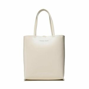 Táska Tommy Jeans Must North South Patent Tote AW0AW15540 Ekru kép