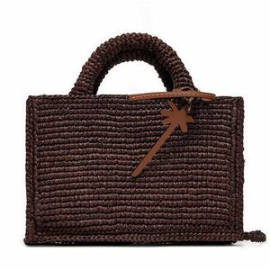 Táska Manebi Handcrafted Raffia Sunset Bag Mini V 7.4 CO Barna kép