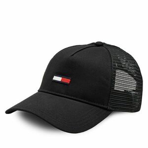 Baseball sapka Tommy Jeans Tjm Elongated Flag Trucker Cap AM0AM12425 Fekete kép