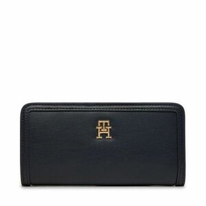 Nagy női pénztárca Tommy Hilfiger Th Monotype Large Slim Wallet AW0AW16210 Sötétkék kép