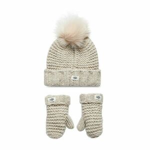 Sapka és kesztyű szett Ugg K Infant Knit Set 20124 Szürke kép