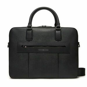 Laptoptáska Tommy Hilfiger Business Leather Computer Bag AM0AM12489 Fekete kép