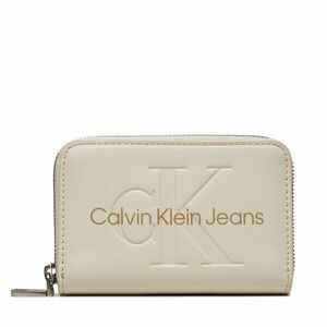 Kis női pénztárca Calvin Klein Jeans Zip Around Mono K60K612255 Ekru kép