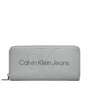 Nagy női pénztárca Calvin Klein Jeans Sculpted Zip Around Mono K60K607634 Szürke kép