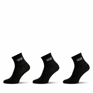 3 pár női bokazokni Vans Classic Half Crew Sock VN00073EBLK1 Fekete kép